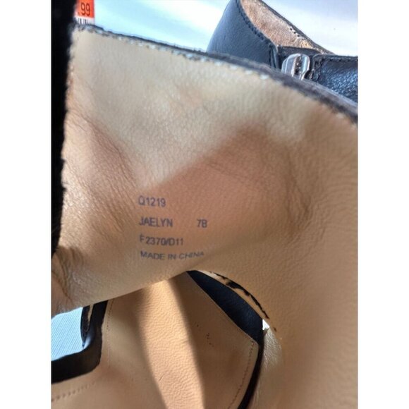 Coach Jaelyn Q1219 Black Wedge Heels Platform Sandals Leather Open Toe 7B - Picture 14 of 15